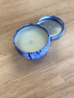 Blue Tin Travel Candle - 1-Wick Scented Candle